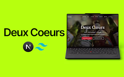 DeuxCœurs — Restaurant Website 🍽️ A modern restaurant websi...