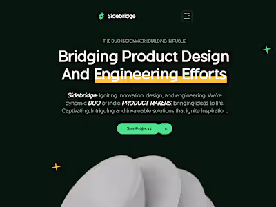 Sidebridge (Agency) - Framer website