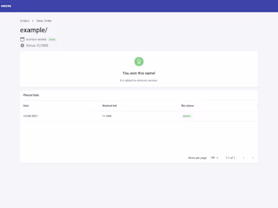 Handshake Bidding App