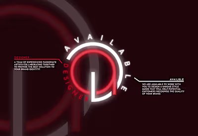 Available designer Brand Identity