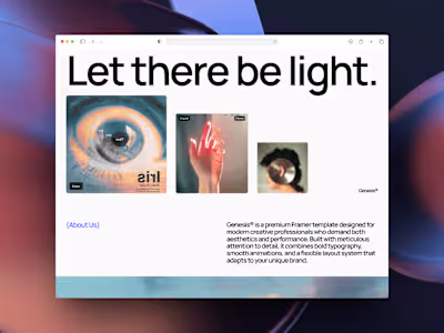 Genesis Portfolio Site