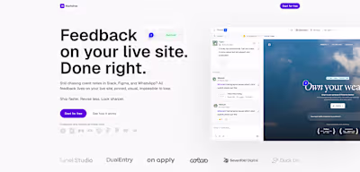 hero section redesign for a product