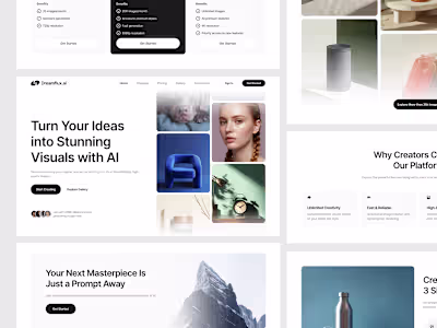 Dreamflux AI Website Design