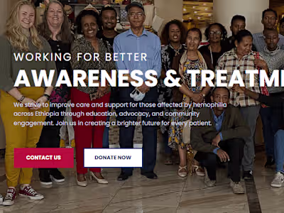 UX/UI Design for The Ethiopian Hemophilia Society (EHS)