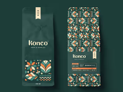Konco Coffee - Brand Design (with Packaging)
