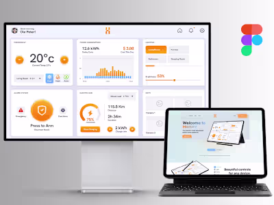 Hommr - UI and UX Design for Smarthome web app