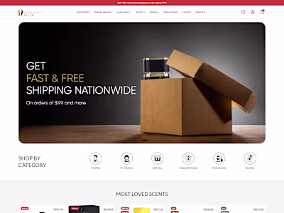 FragrantVilla Luxury Fragrance Shopify Store