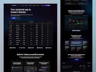 AlphaStock - Investment ⏐ Landing Page