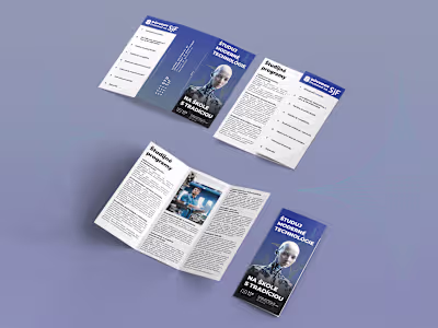 Tri-fold Brochure Design for Slovak Technical University