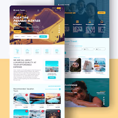 Arctic Travels Complete Website Design on WordPress