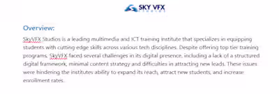 Revitalizing Digital Presence and Driving Enrollment Growth
