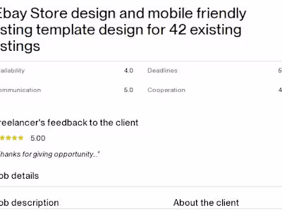 Ebay Store design and mobile friendly listing template design