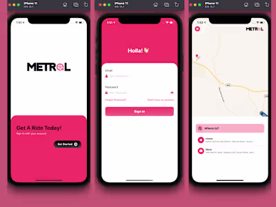 Metrol - Taxi Booking App