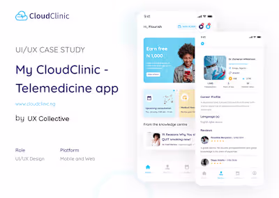 My Cloud clinic Telemedicine Website and Mobile design on Behan…
