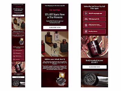 Figma Email Design for TRU WESTERN