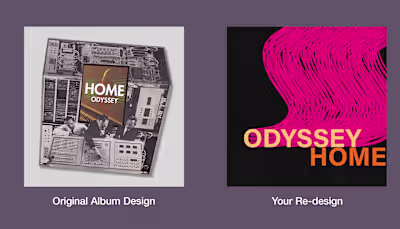 Album Cover Re-design exercise 