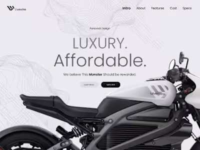 LiveWire ONE (Harley-Davidson) :: Behance