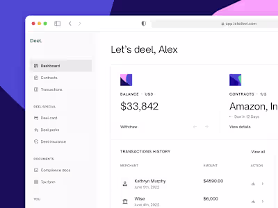 Deel platform redesign