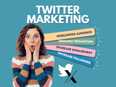 X Twitter page or post/video promotion and marketing