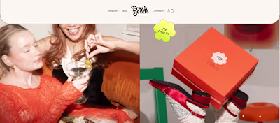 Fresh Send gifting - Shopify Website design & development