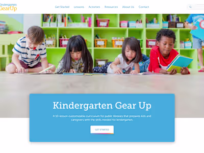 Web Design for Kindergarten Gear Up