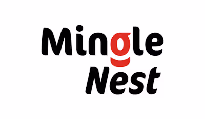Mingle Nest logo branding