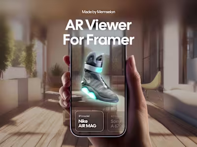 AR Product Viewer for Framer - Memselon