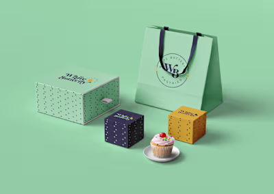 White Butterfly Pastries Branding