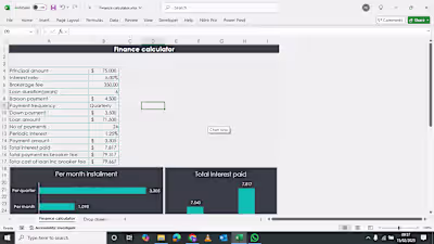 Finnace calculator - YouTube