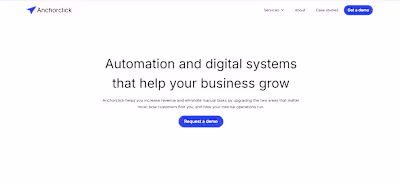 Anchorclick AI Automation Platform Marketing Site