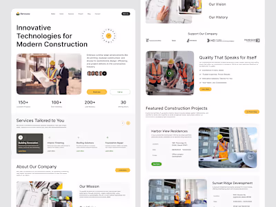 Construction Company Website – Modern, Clean & Impactful Des...