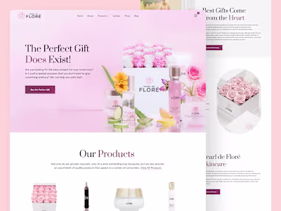 Pearl de Floré - Website Redesign Concept