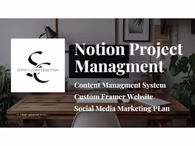 Construction company that we grew into multi six figures   