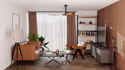 living room (3D interior design) 