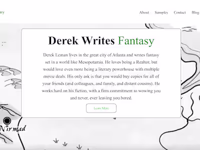 Author Page Website