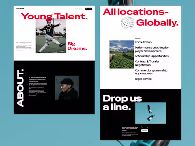 Football scouting management website