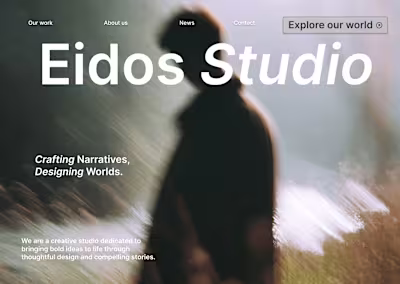 Eidos Studio, Creative studio website