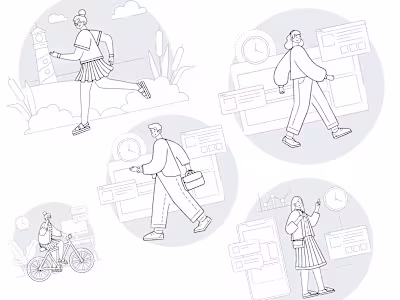 Custom Illustration for B2B Project | Website + App + Branding 
