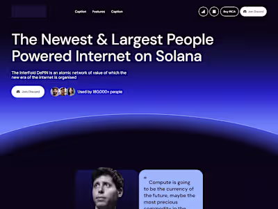 DePIN Project Landing Page