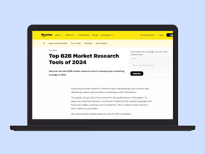 Blog Post | Wynter | Marketing Writing Sample