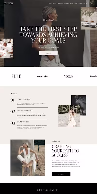 Strategic Squarespace Website Design for Coaches etc..