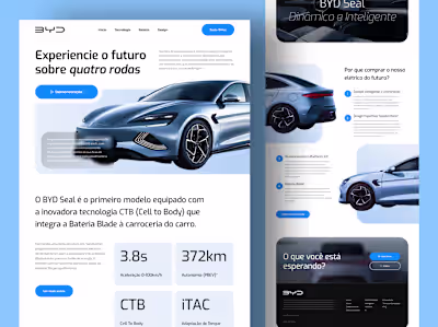 Landing Page BYD Seal 2023 on Behance