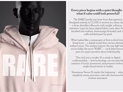 Streetwear 3d Lookbook — RARE Capsule Collection