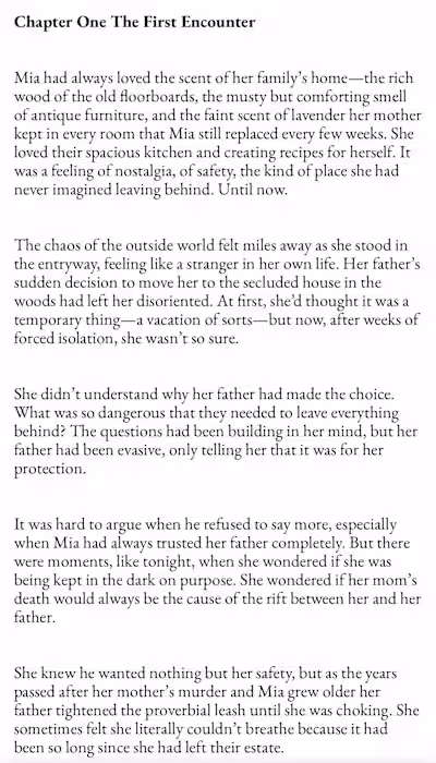 Serialized Romance Novel