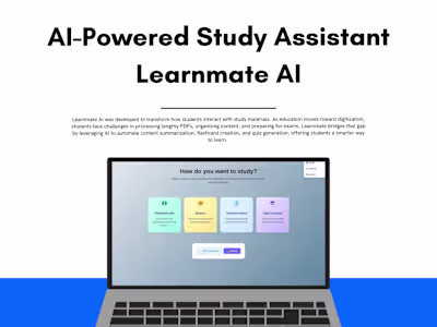 Learnmate AI – Smarter Study with Automation