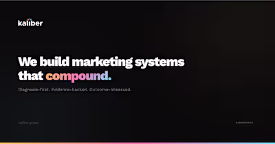 Kaliber — Marketing That Performs | Singapore