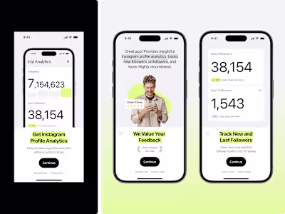 Onboarding for the Instagram Analytics App