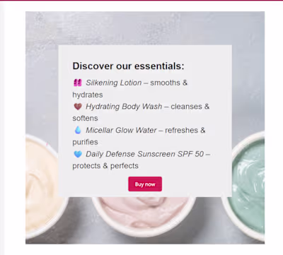 Luxury Skincare Email Template Design for SCHIN