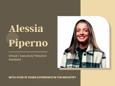 Virtual / Executive/ Personal Assistant