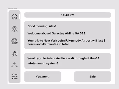In-flight infotainment system